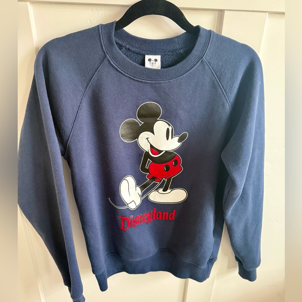 Disneyland Mickey Mouse Navy Classic Sweatshirt- Adult XS